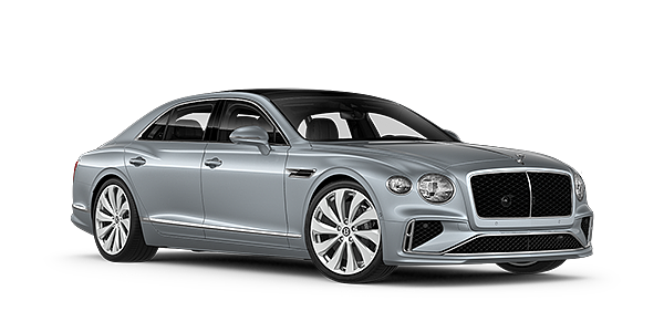 Bentley Cairo New Bentley Flying Spur sedan front three quarter in Silverlake paint