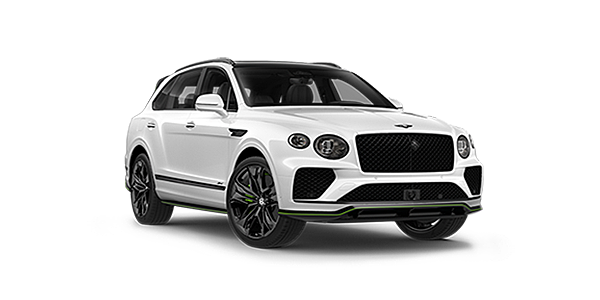 Bentley Cairo Bentley Bentayga Speed SUV in Snow Quartz Pearlescent by Mulliner white paint